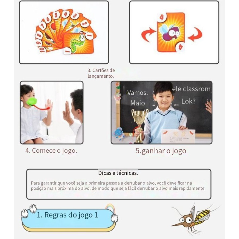 Bộ Thẻ Trò Chơi Tic Tac Tongue Bắt Tắc Kè Hoa Vui Nhộn Cho Gia Đình