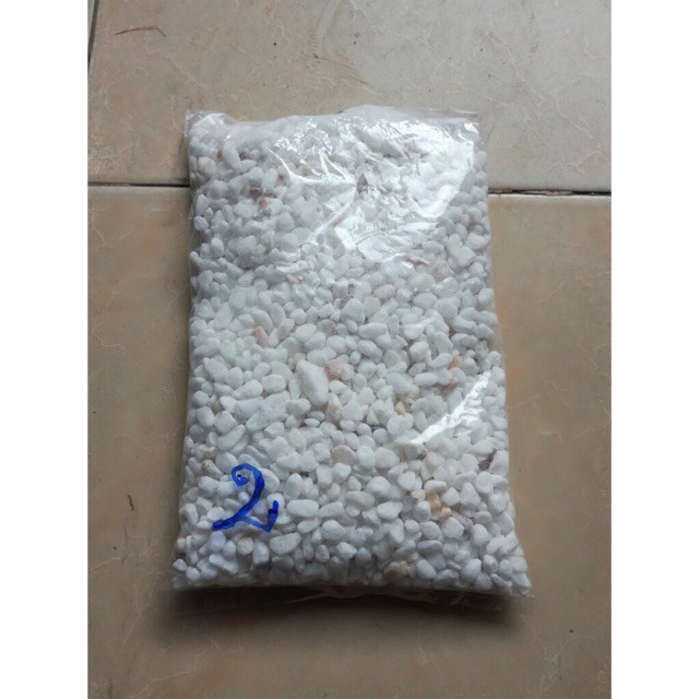 [Xanhshop22] 1kg Sỏi trắng trang trí chậu cây 2 cỡ