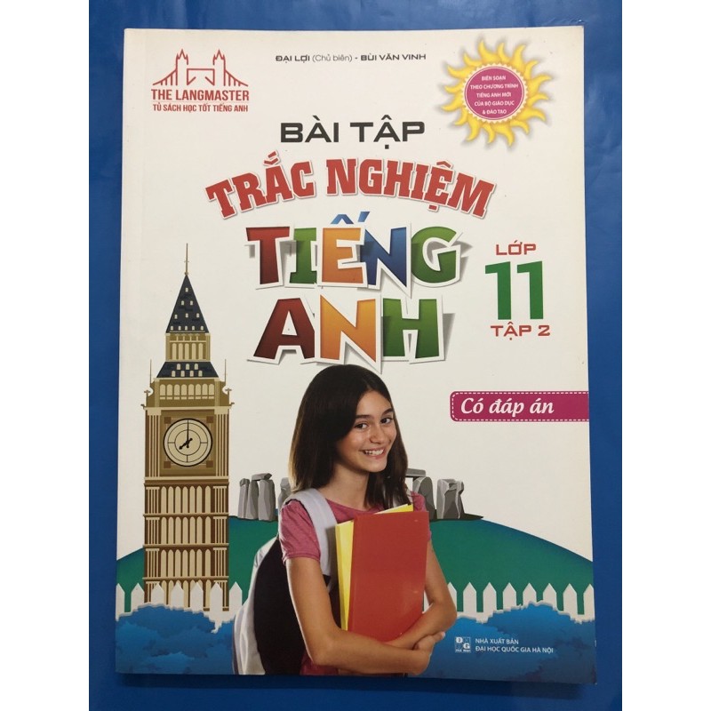 Sách - Bài tập trắc nghiệm tiếng anh lớp 11 (Combo 2 tập)