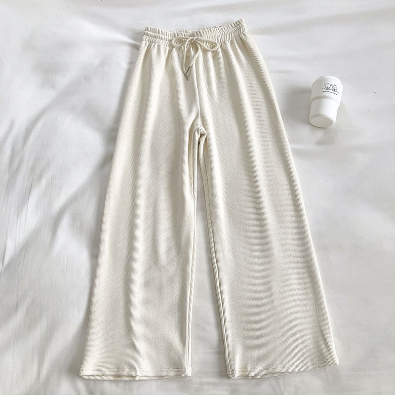 Quần ống rộng culottes vải tăm 92cm
