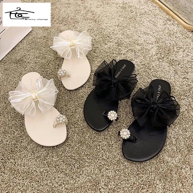 Dép Đính Nơ Thời Trang Mùa Hè Dành Cho Nữ 2022