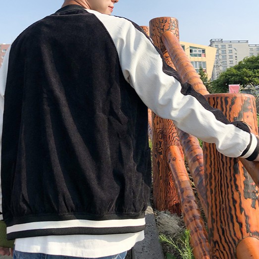 Áo khoác bóng chày dáng rộng thời trang Hàn Quốc mới cho nam nữ