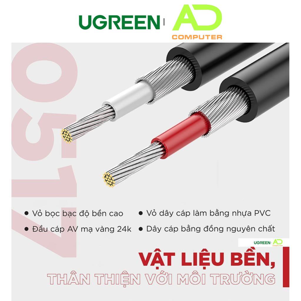 Cáp Audio 2 đầu RCA UGREEN AV104 - Hàng phân phối chính hãng - Bảo hành 18 tháng