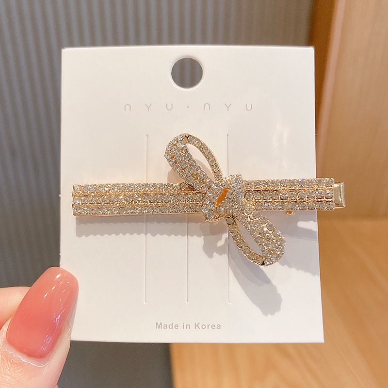 Kẹp tóc đính đá thời trang Hàn Quốc dành cho nữ 2021 mới