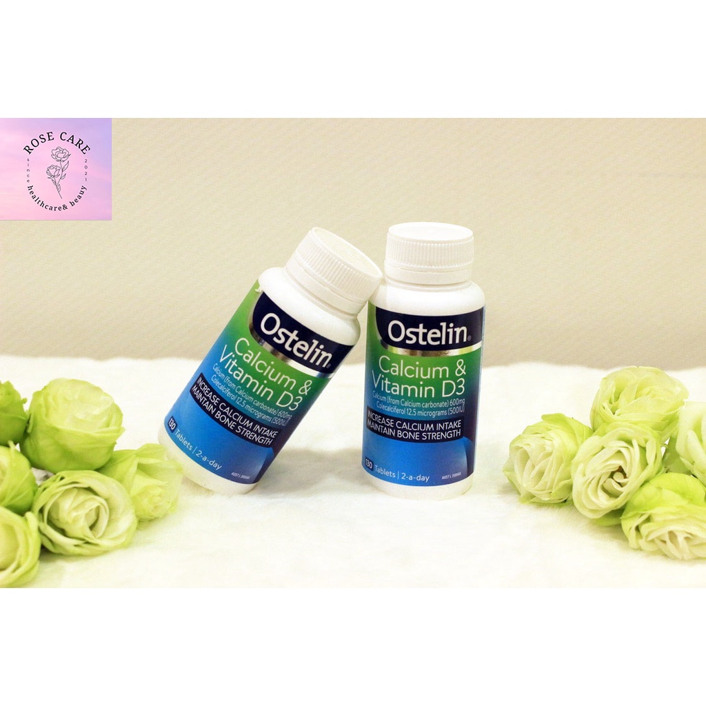 Canxi cho bà bầu - Ostelin Calcium & Vitamin D3 -130 viên chính hãng Úc