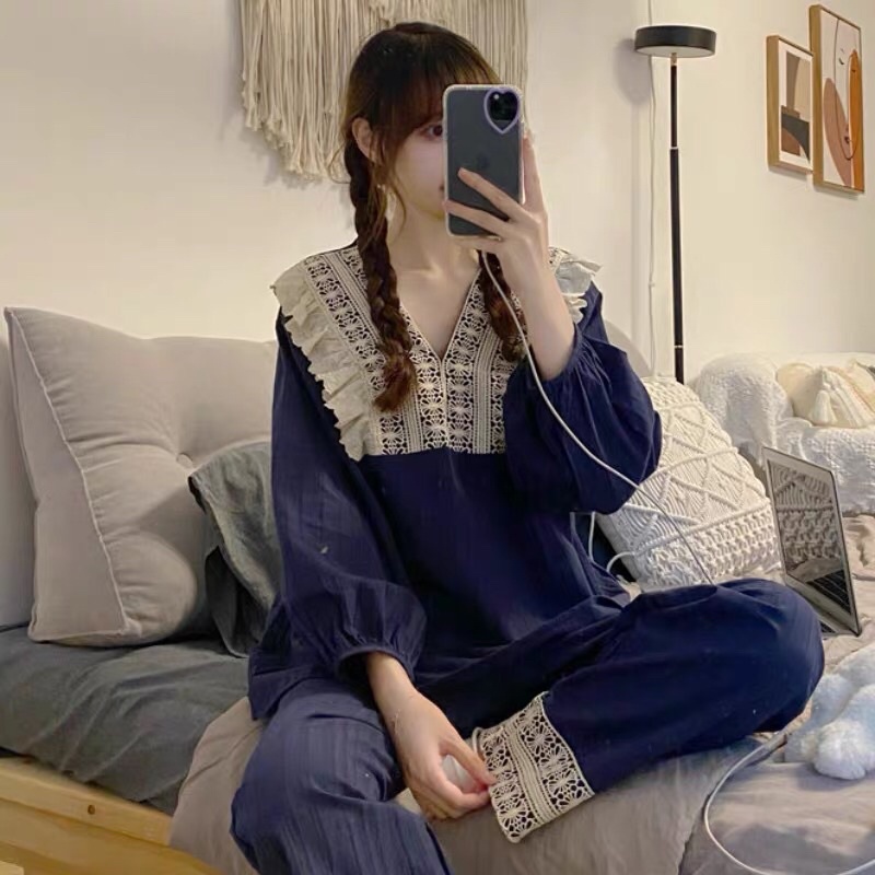 SET BỘ MẶC NHÀ TIỂU THƯ VẢI THÔ MÁT SANG CHẢNH rẻ nhất shopee SĂN SALE