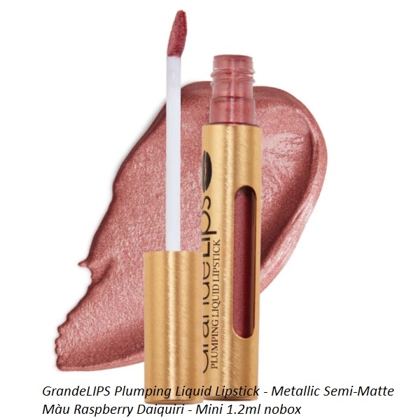 Son kem lì làm đầy môi GRANDE LIPS Hydraplump Liquid Liptick Semi - Matte