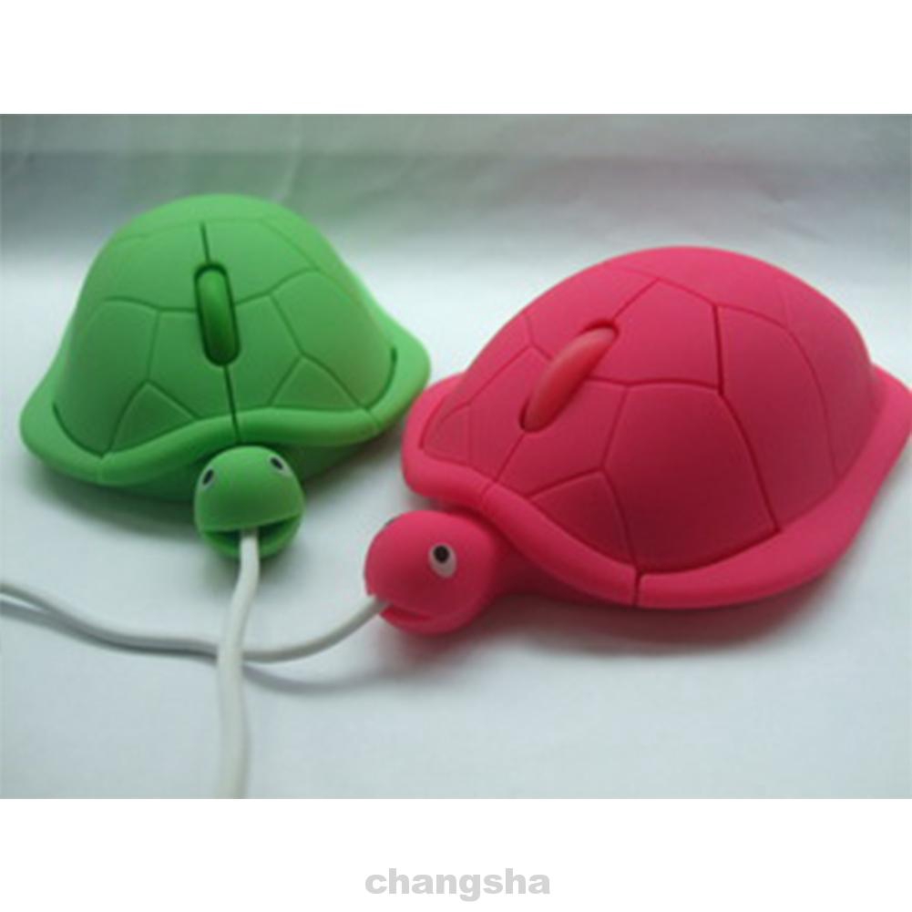 USB Port Home Office 3 Keys Computer Accessory Tortoise Shape Ergonomic Designed Wired Mouse