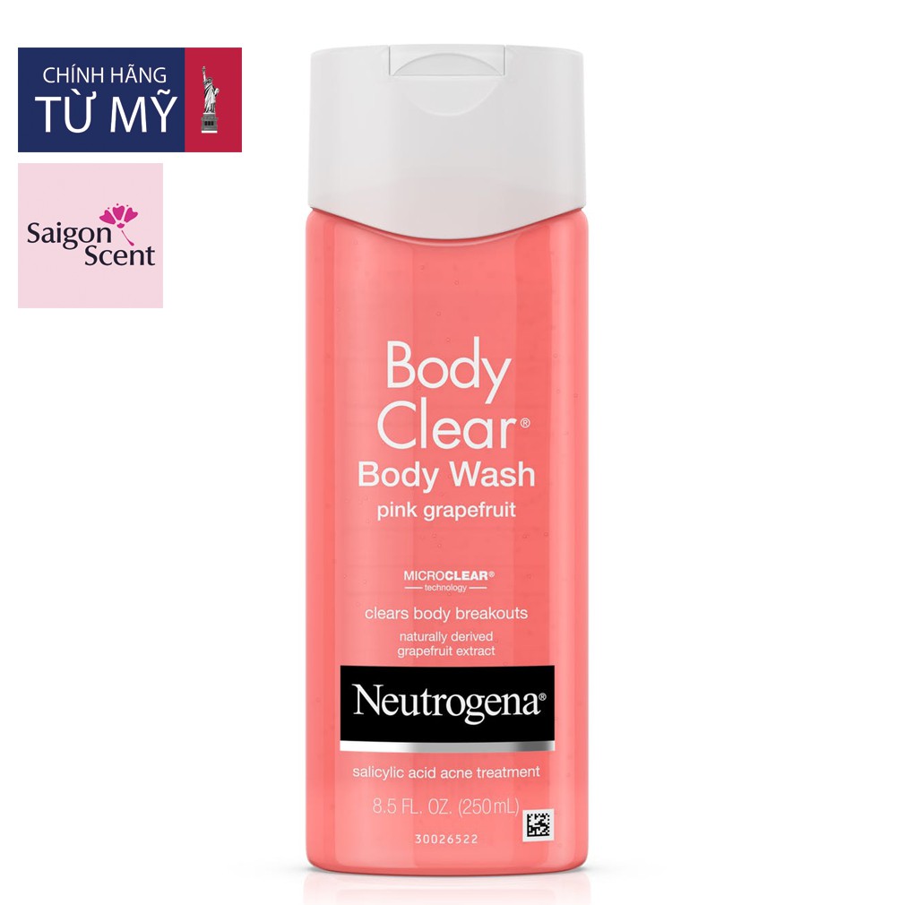 Sữa tắm Neutrogena Body Clear Body Wash Pink Grapefruit ( 250mL ) | BigBuy360 - bigbuy360.vn