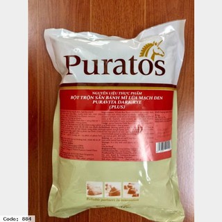 Bột mì trộn sẵn bánh mì đen Puratos 1kg ( Chia từ bao 5 kg )