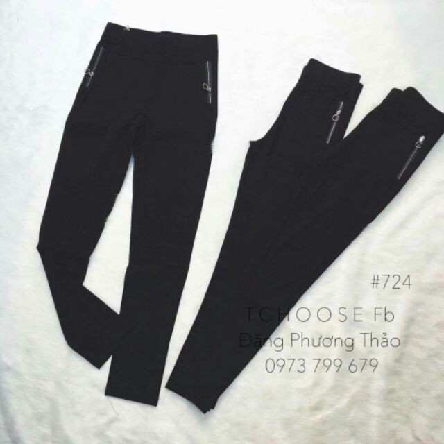[Chất lượng] Quần legging cottong khóa sườn Giá rẻ