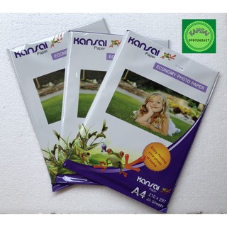 Giấy in ảnh KANSAI 1 mặt A4 định lượng 180 gsm
