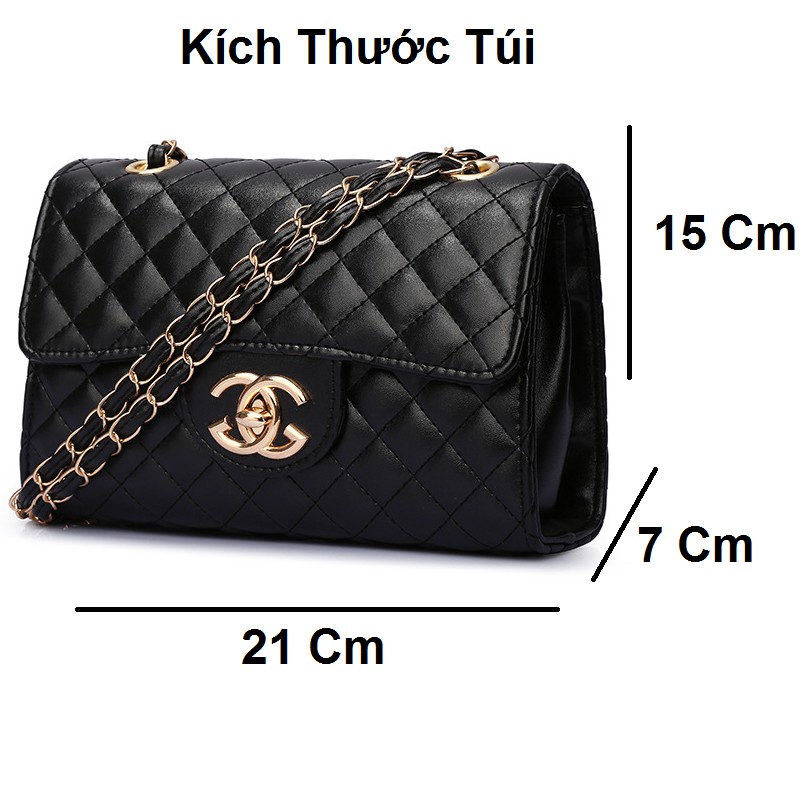 Túi Xách Nữ⚡PG 09⚡Có Ảnh + Video Thật - Giá Rẻ - Da PU Mềm Đẹp - 2 Ngăn + 1 Ngăn Khóa Giữa , Dây Da Luồn Xích Chắc Chắn | BigBuy360 - bigbuy360.vn