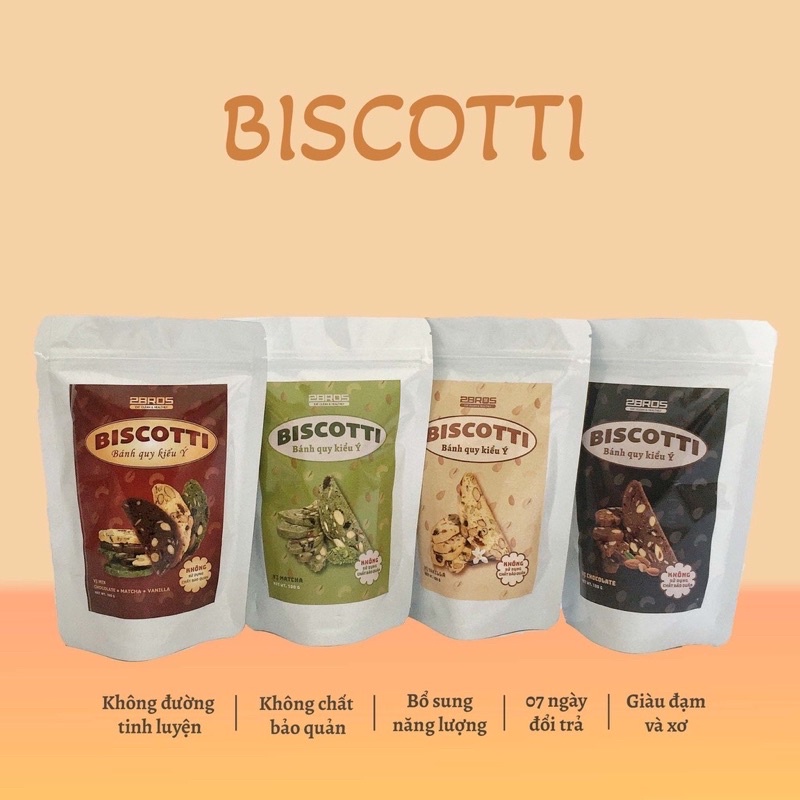 Bánh Biscotti cao cấp 3 vị - Bánh ăn kiêng không đường 2Bros - Dành cho người ăn kiêng, giảm cân, tiểu đường. | BigBuy360 - bigbuy360.vn