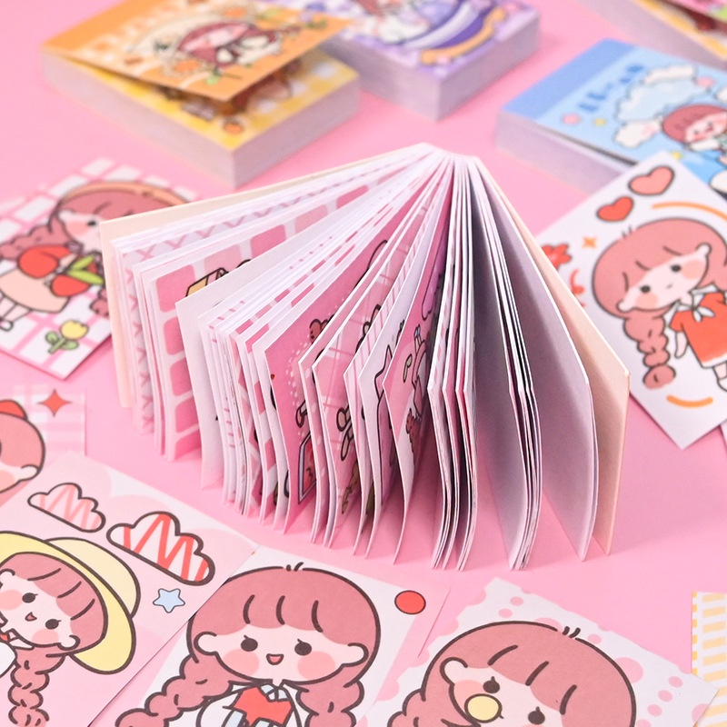 Sticker Cute Set 50 tấm Mini Dán Sổ Tay Dễ Thương Trang Trí Nhật Ký Dụng Cụ Làm Bullet Journal ST77