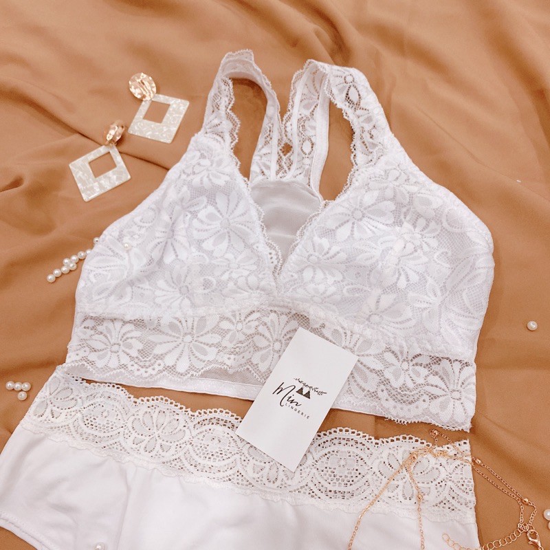 Set Bralette Mix Quần Thong Form S - HÀNG XUẤT