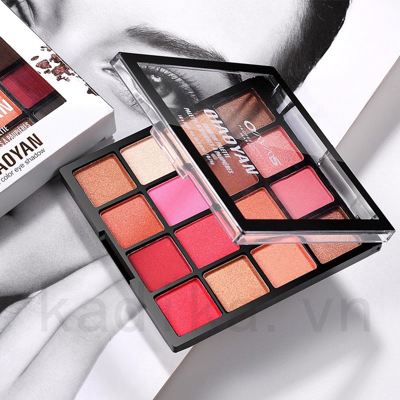 Bảng phấn mắt QIAOYAN 16 màu trang điểm đa năng | BigBuy360 - bigbuy360.vn