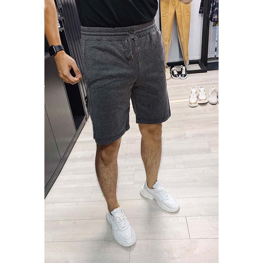 Quần short nỉ cao cấp Thiên Ân phong cách thời trang hiện đại, màu xám vải không xù lông, co dãn tốt  QL - 002 | BigBuy360 - bigbuy360.vn