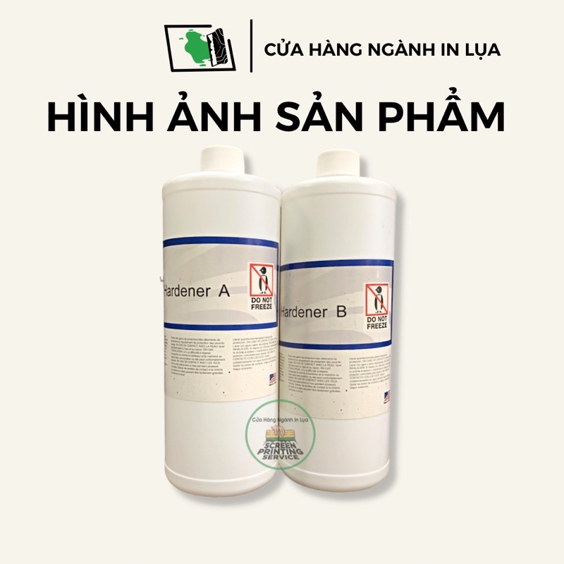 Nước cứng bản, chất làm cứng keo chụp bản A + B dùng trong in lụa Made in USA