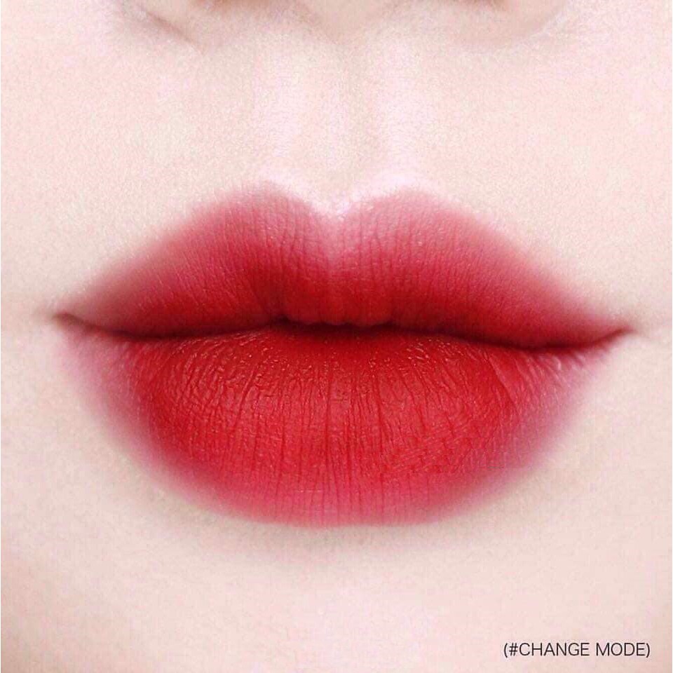 son 3CE soft lip lacquer mã CHANGE MODE màu đỏ lạnh