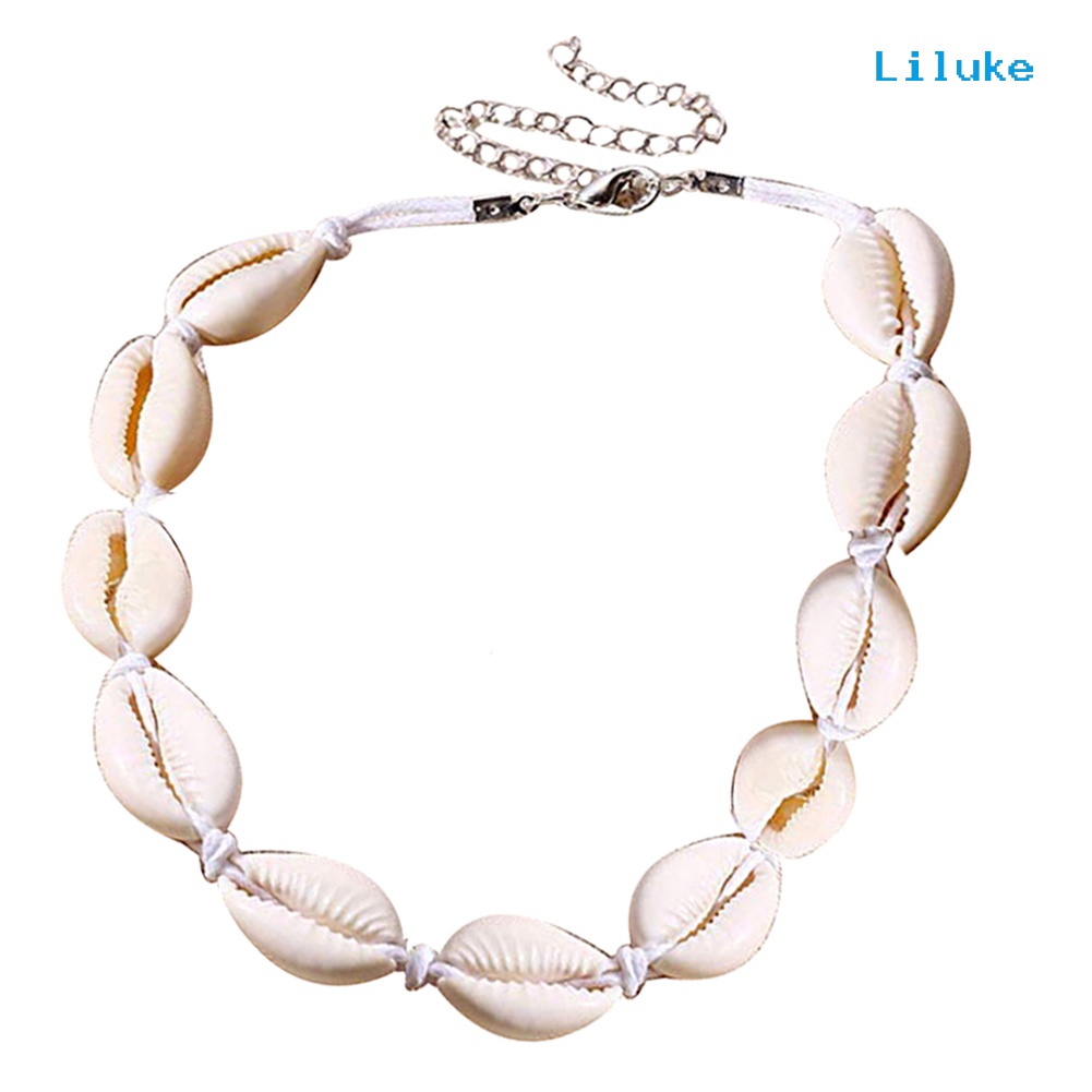Vòng Cổ Choker Phối Hạt Và Vỏ Sò Thời Trang Cá Tính Cho Nữ