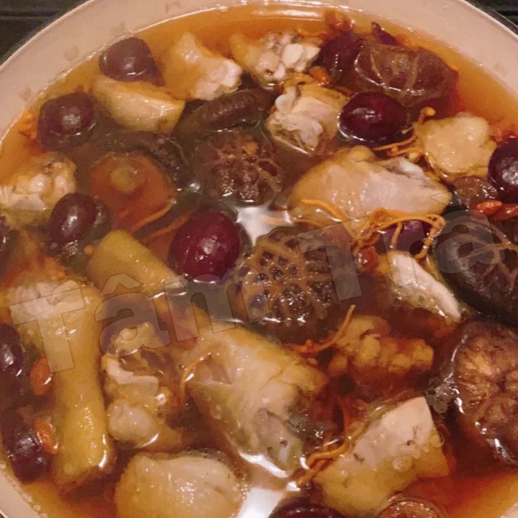 Canh Đông Cô Hạ Thảo -Nguyên liệu hầm canh -Gói Canh Thảo Dược -Tâm Trà