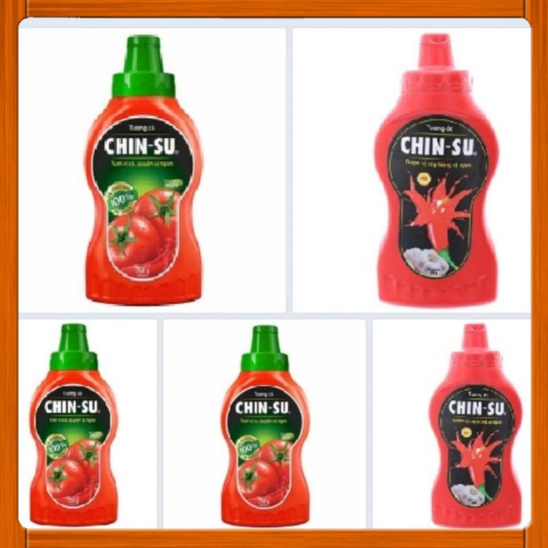 Tương cà/ tương ớt Chinsu chai 250g/500g