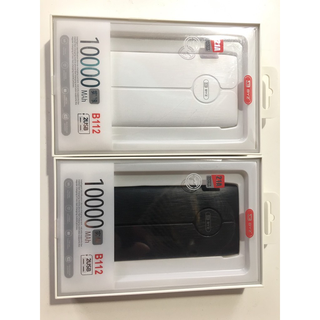 PIN SẠC DỰ PHÒNG BYZ B112 - 10.000Mah. HÀNG XẢ KHO SỐ LƯỢNG CÓ HẠN. BẢO HÀNH CHÍNH HÃNG 12 THÁNG.