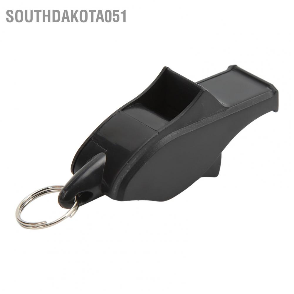 Còi trọng tài bóng rổ/ bóng đá màu đen có dây buộc cho các cuộc thi đấu thể thao