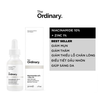 Tinh Chất Dưỡng Da The Ordinary Niacinamide 10% + Zinc 1%
