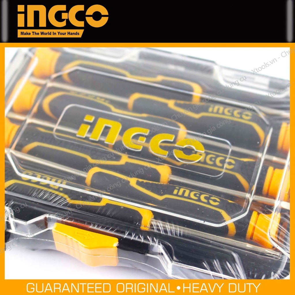Bộ tua vít đồng hồ chuẩn 7 chi tiết INGCO HKSD0718 bộ tuốc nơ vít sửa chữa đồng hồ thép Cr-V có nam châm hút siêu cứng