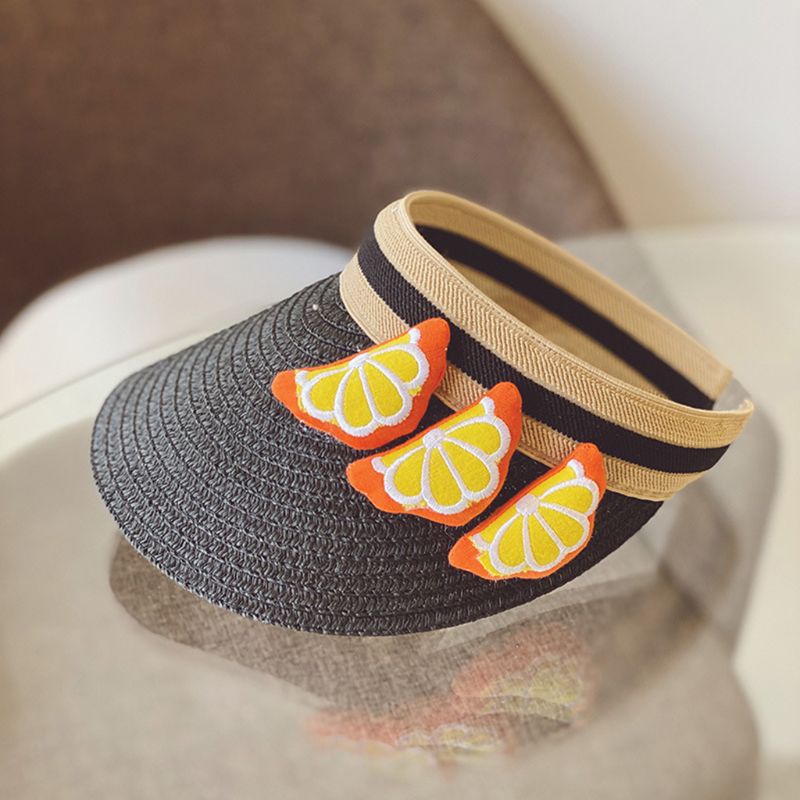 Mũ Lưỡi Trai Hở Chóp Chống Nắng Họa Tiết Trái Cây Hoạt Hình Dễ Thương Cho Bé