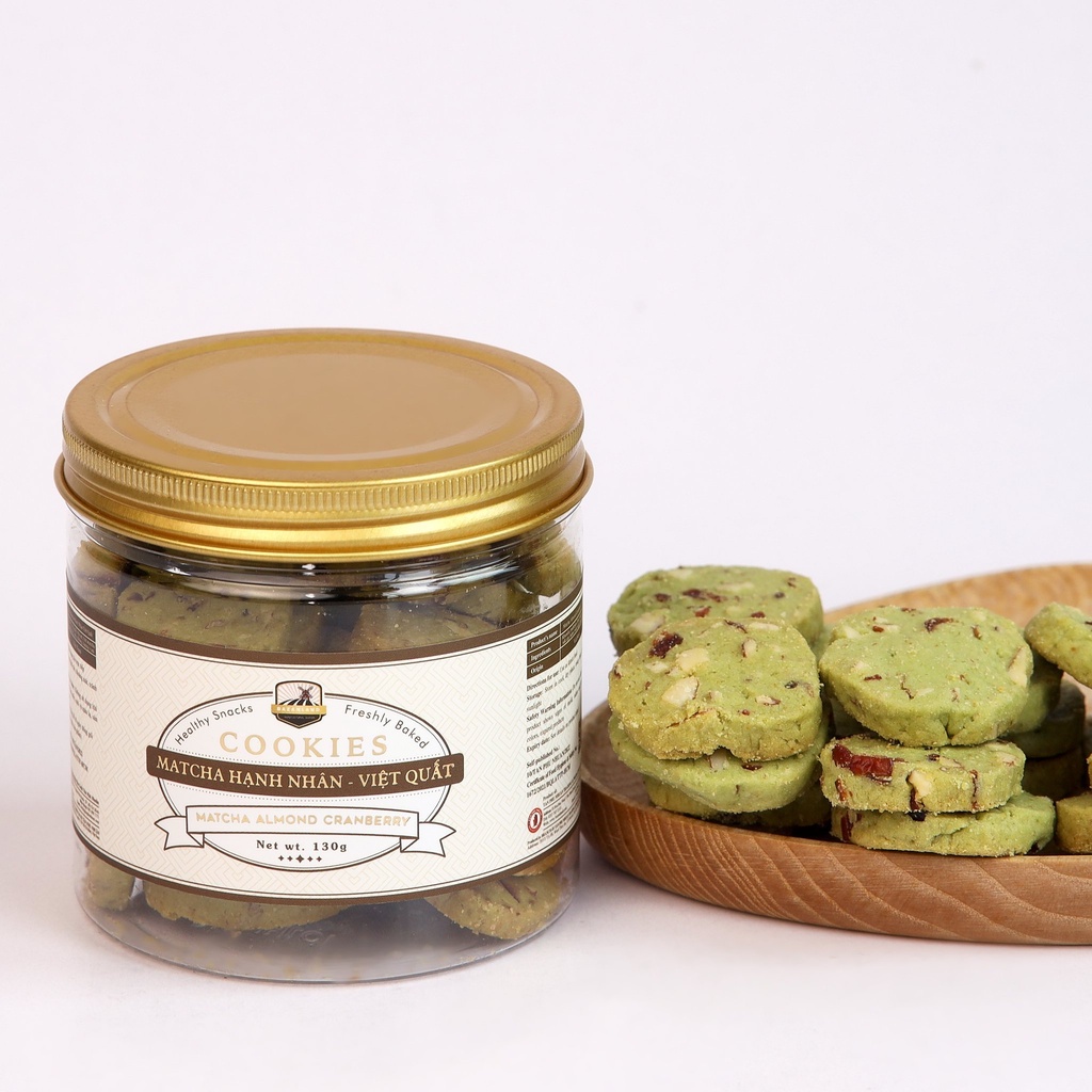 [Rẻ vô địch] Bánh Cookies Ăn Kiêng vị Dẻ Cười - Hạnh Nhân - Việt Quất 130g Bazanland