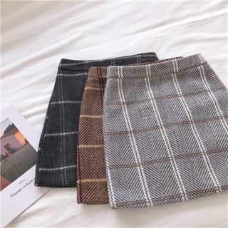 Order chân váy dạ caro ulzzang