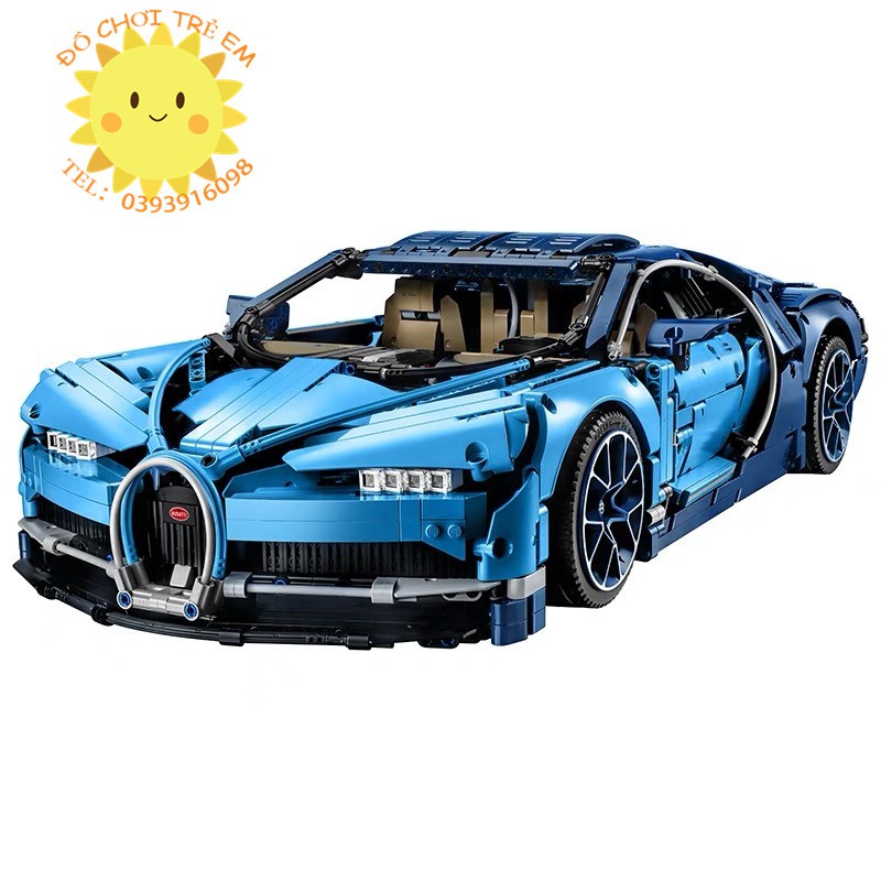 [Nhập TOYMAY giảm 10K Xu]Lắp ghép Mô hình 20086 Lele 68001 Technic Bugatt chiron super car Mô Siêu Xe Bugatti