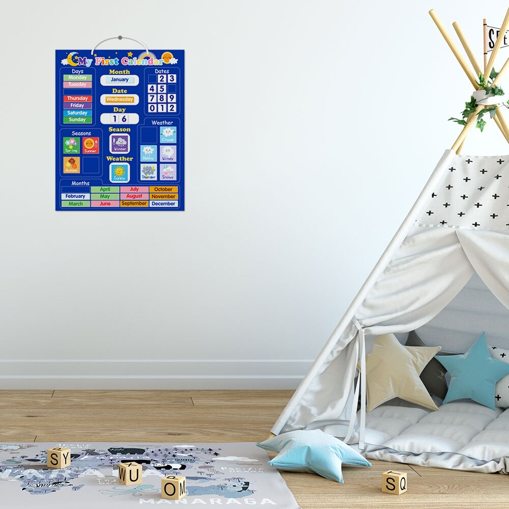 Thẻ Nam Châm Dán Tường/Trường In Chữ Tiếng Anh/Thời Tiết Ngày Tháng Giáo Dục Cho Bé