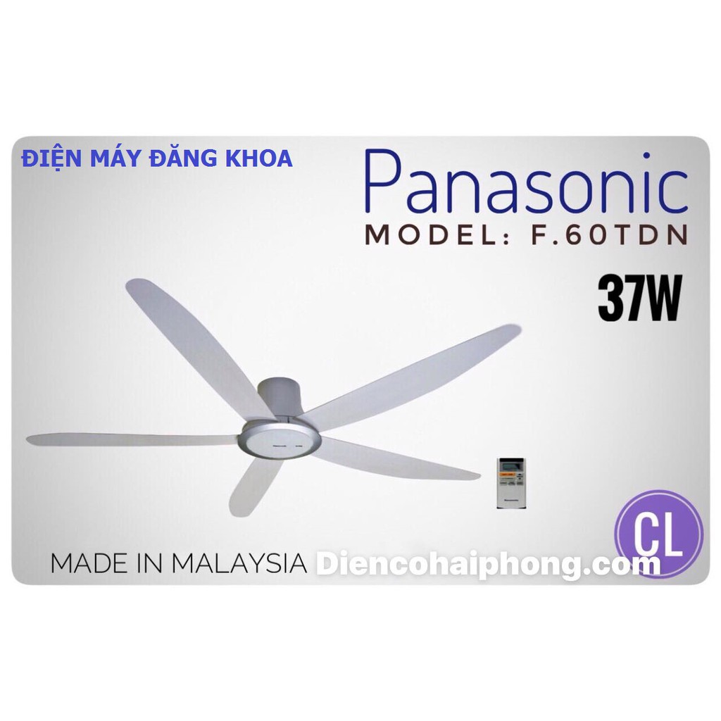 QUẠT TRẦN 5 CÁNH PANASONIC F-60TDN