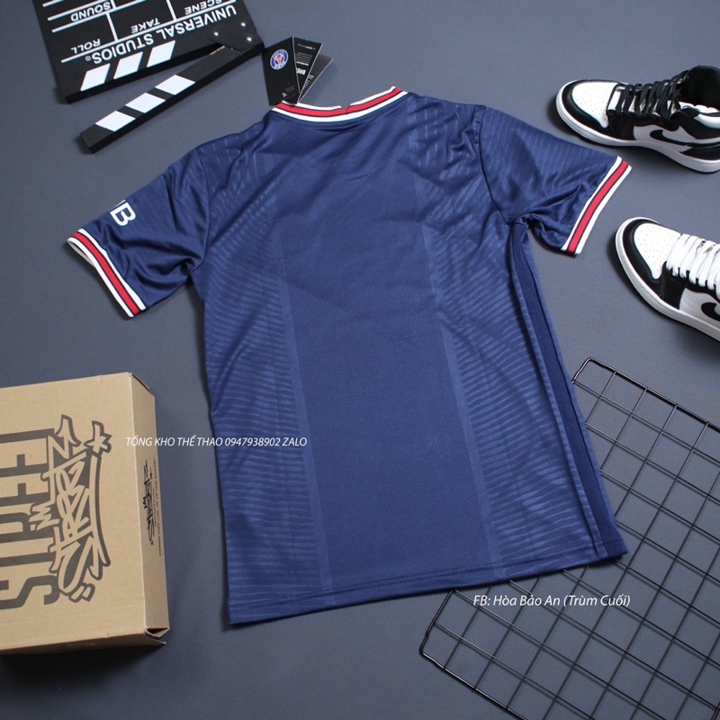 Bộ quần áo đá banh CLB PSG màu tím than mùa 2021 hàng cao cấp thailand