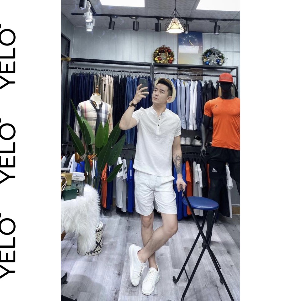 Bộ Đũi Nam Hè Cao Cấp Cổ Trụ Có Túi Chất Đũi Nhẹ Siêu Mát Phong Cách Trẻ Trung YELO- BN287 | BigBuy360 - bigbuy360.vn