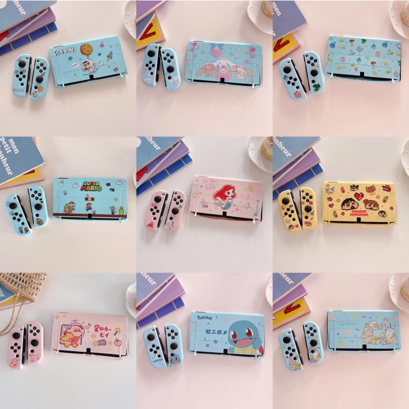 Ốp bảo vệ TPU họa tiết dễ thương cho máy chơi game Nintendo Switch OLED