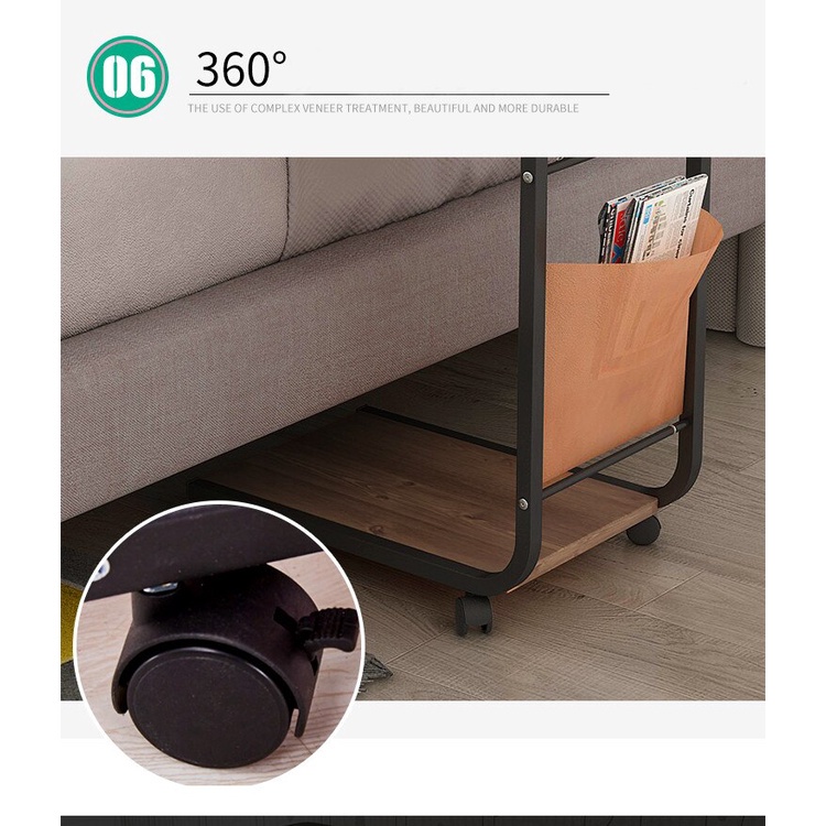 Bàn làm việc di động, bàn máy tính, bàn làm việc cạnh giường, bàn sofa/cafe có túi đựng đồ