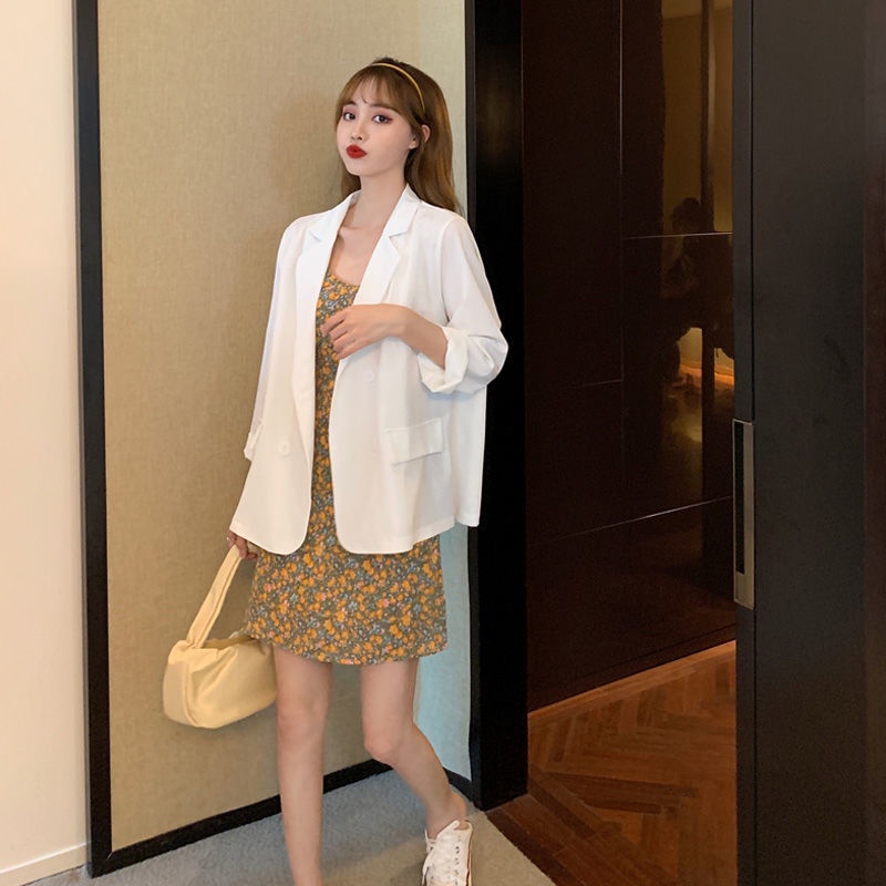 Jiashucheng Áo Khoác Vest Tay Dài Vải Mỏng Kiểu Năm Mới Thời Trang Mùa Hè Cho Nữ