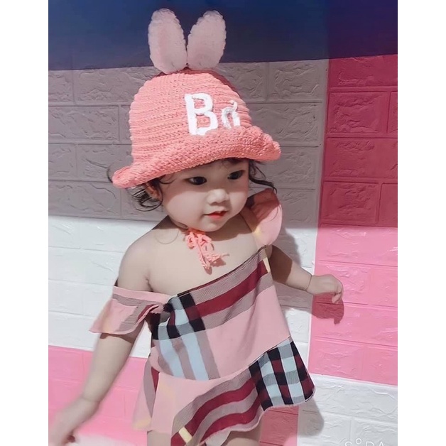 Mũ sợi len thú cho bé yêu(nhận gắn tên bé)