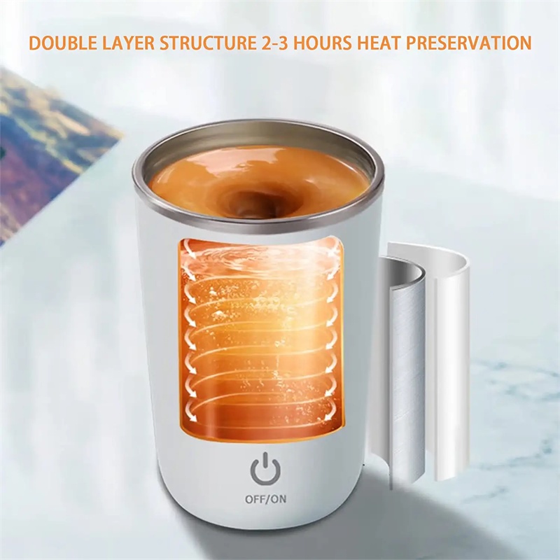 Cốc Khuấy Cà Phê / Sữa Mini Từ Tính Bằng Thép Không Gỉ Chống Thấm Nước