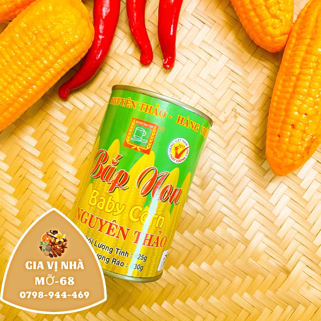 Bắp trái non đóng hộp Nguyên Thảo  - 425gr