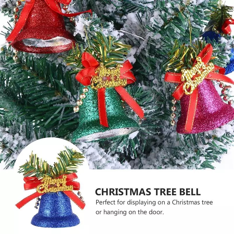 Set 6 Chuông Nhựa Dùng Trang Trí Giáng Sinh