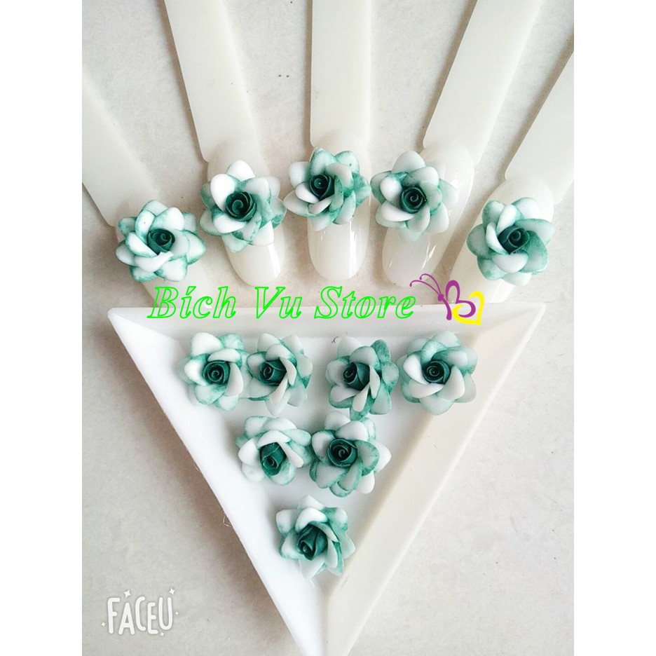 Hoa bột nỗi 4D (21k/cặp) gắn móng nail