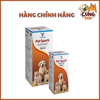 Vitamin tổng hợp cho chó mèo Pet Spark bổ sung Vitamin, khoáng chất phù hợp bồi bổ sau bệnh dạng siro