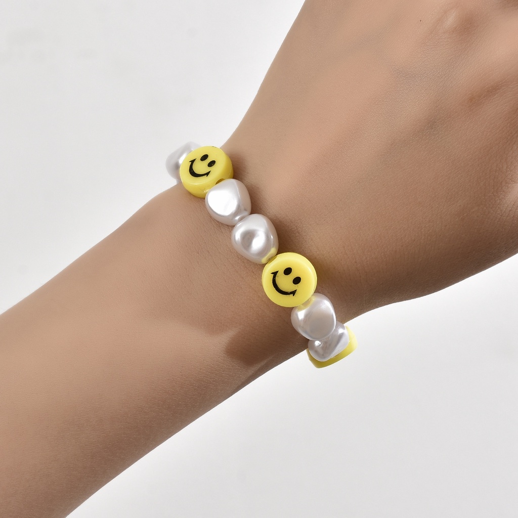 Vòng cổ mặt cười ngọc trai nhân tạo dây chuyền nữ trang sức sg