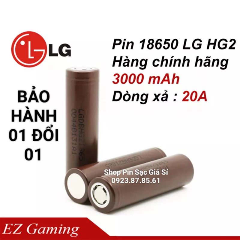 Pin 18650 3000mah LG HG2 Chính Hãng